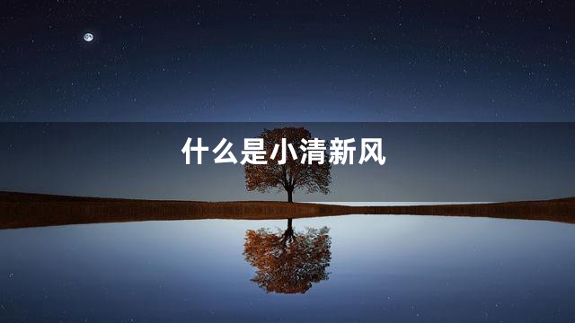 什么是小清新风