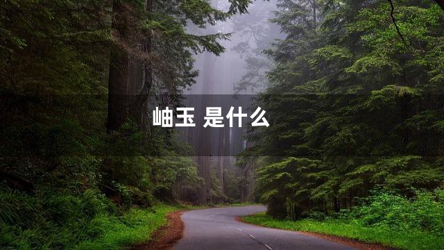 岫玉 是什么