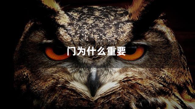 门为什么重要