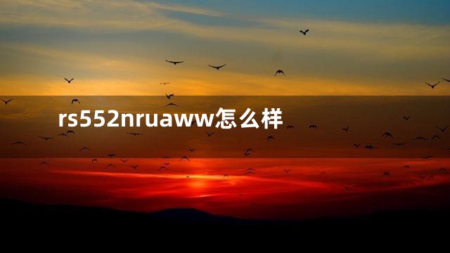 rs552nruaww怎么样