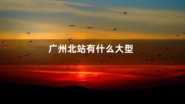 广州北站有什么大型