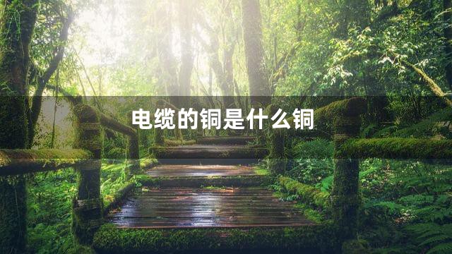 电缆的铜是什么铜