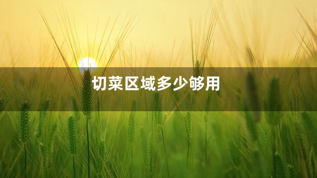切菜区域多少够用