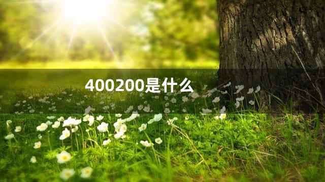 400200是什么