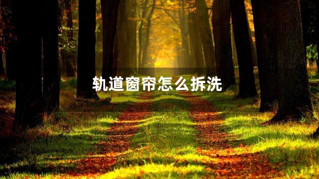 轨道窗帘怎么拆洗