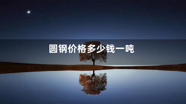 圆钢价格多少钱一吨