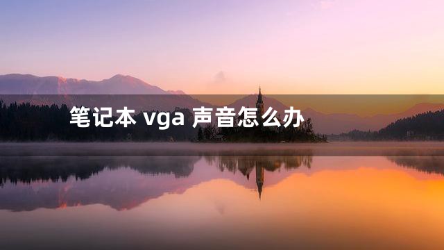 笔记本 vga 声音怎么办