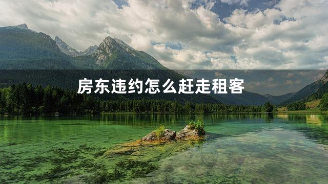 房东违约怎么赶走租客