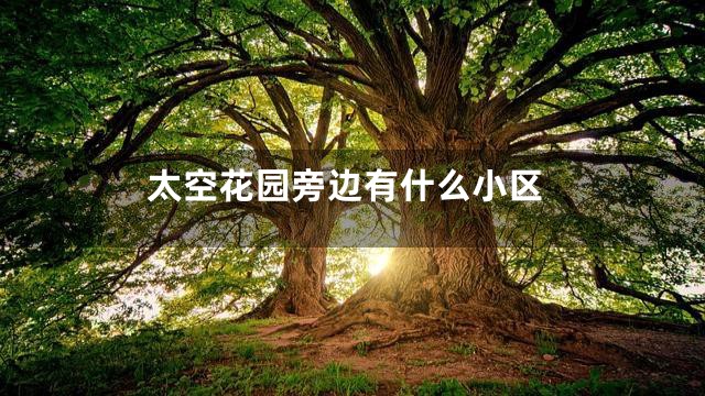 太空花园旁边有什么小区