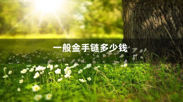 一般金手链多少钱