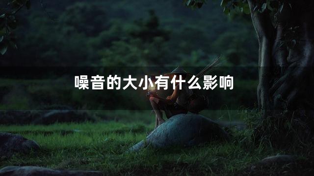 噪音的大小有什么影响