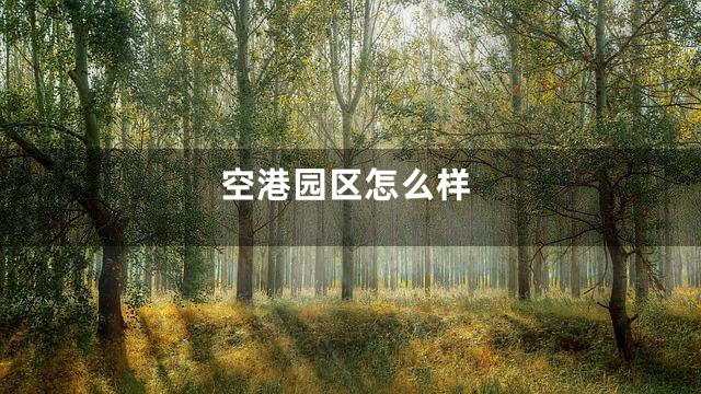 空港园区怎么样