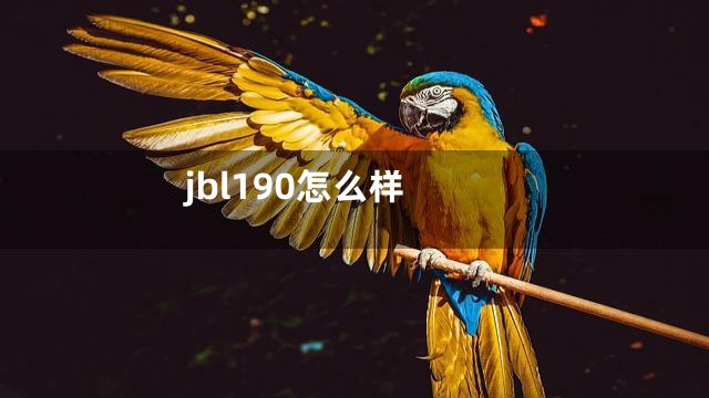 jbl190怎么样