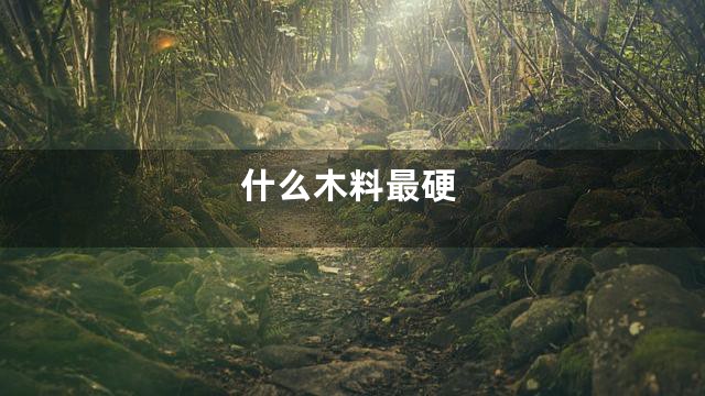 什么木料最硬