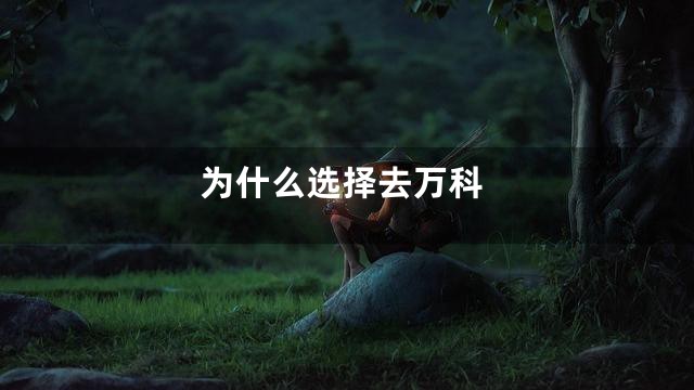 为什么选择去万科