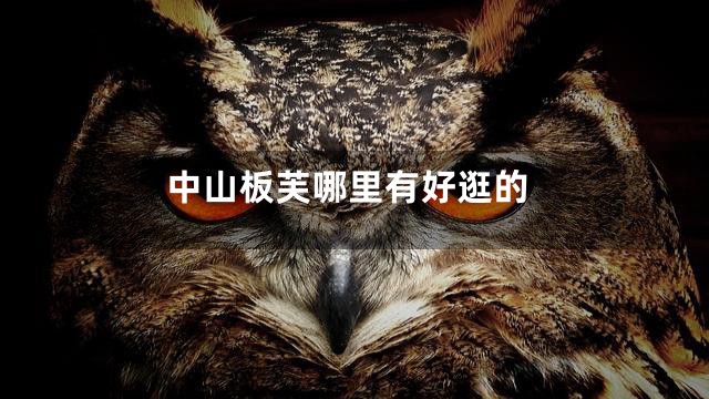 中山板芙哪里有好逛的