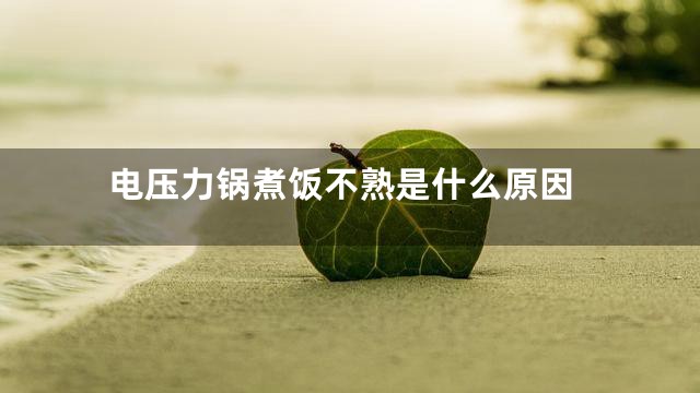 电压力锅煮饭不熟是什么原因