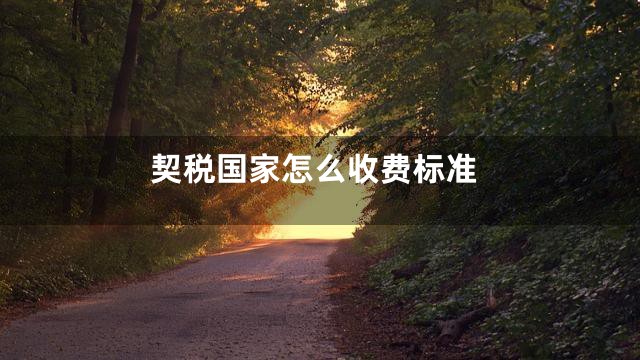 契税国家怎么收费标准