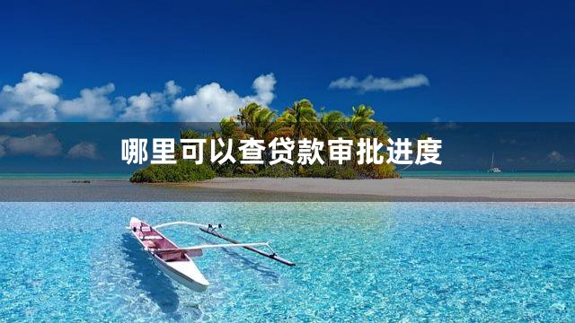 哪里可以查贷款审批进度