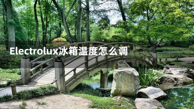 Electrolux冰箱温度怎么调