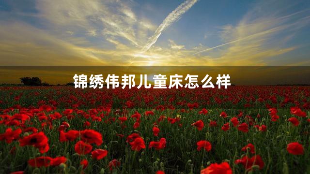 锦绣伟邦儿童床怎么样