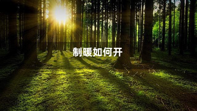 制暖如何开