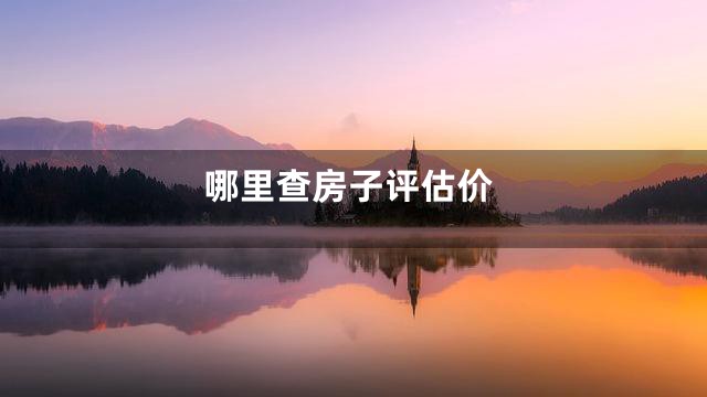 哪里查房子评估价