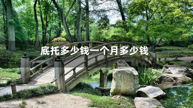 底托多少钱一个月多少钱
