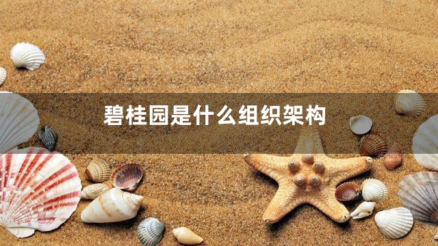 碧桂园是什么组织架构