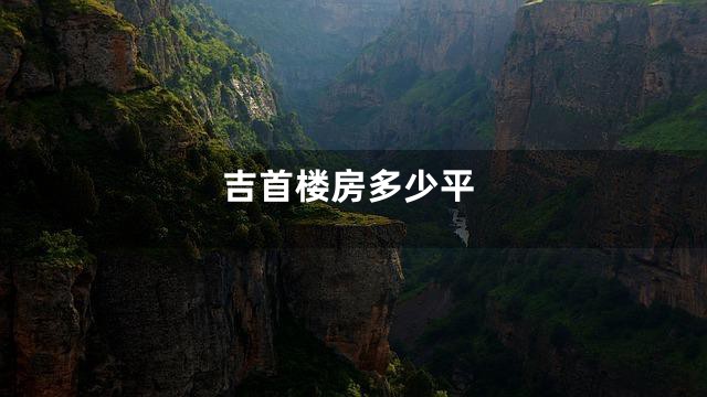 吉首楼房多少平