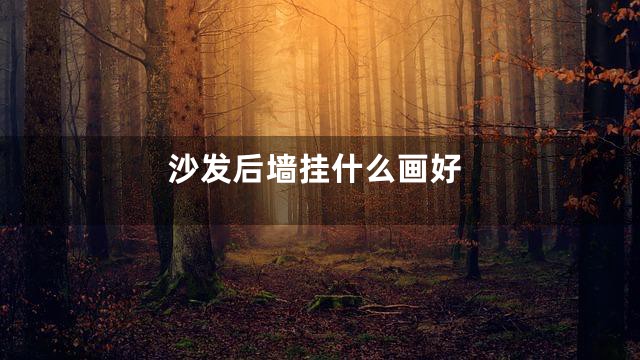 沙发后墙挂什么画好