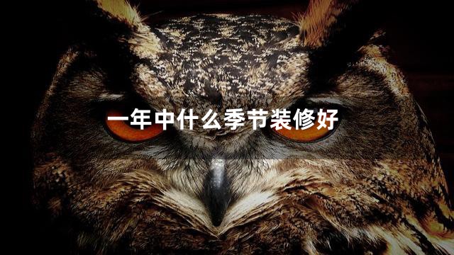 一年中什么季节装修好