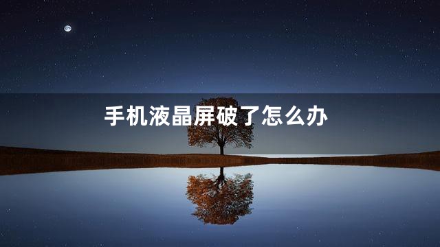 手机液晶屏破了怎么办