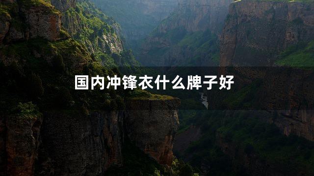 国内冲锋衣什么牌子好