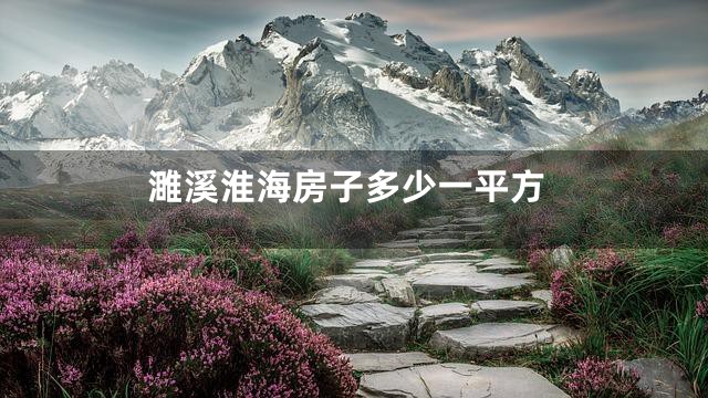 濉溪淮海房子多少一平方