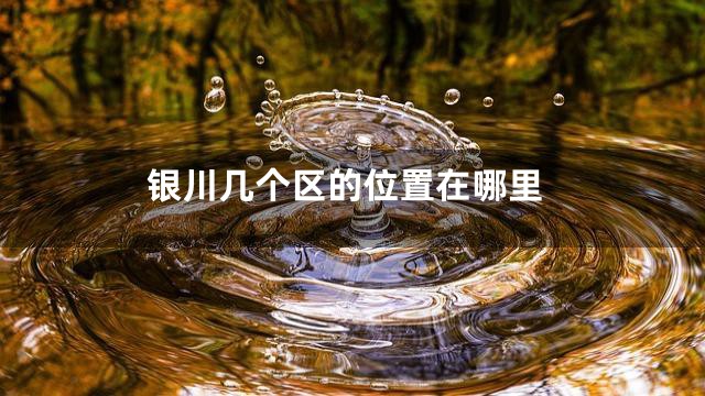 银川几个区的位置在哪里