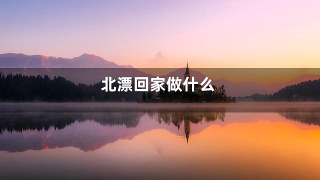 北漂回家做什么