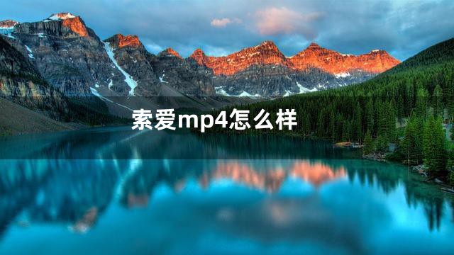 索爱mp4怎么样