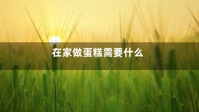 在家做蛋糕需要什么