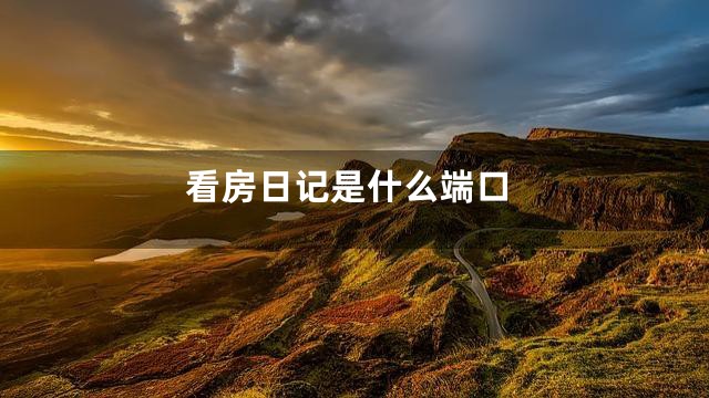 看房日记是什么端口