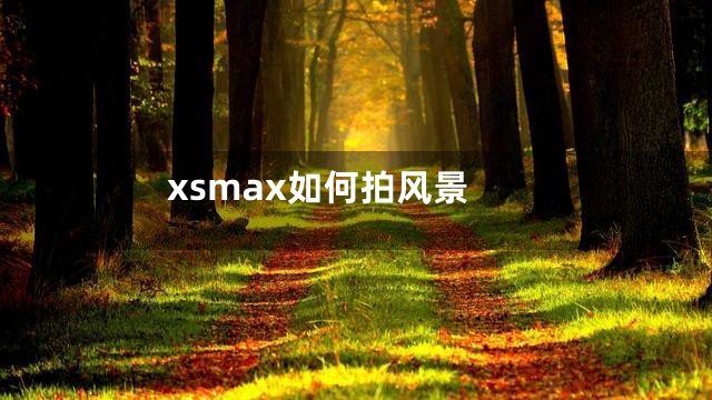 xsmax如何拍风景