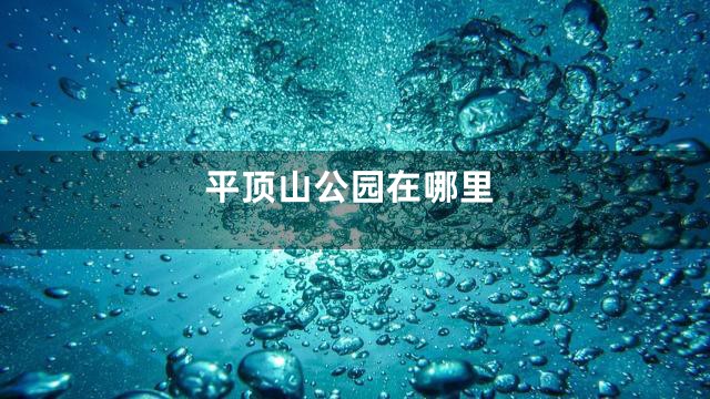 平顶山公园在哪里