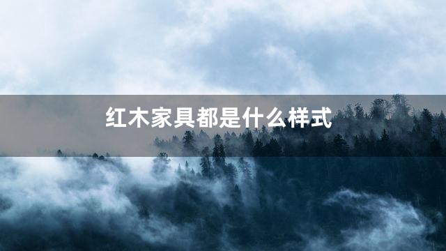 红木家具都是什么样式