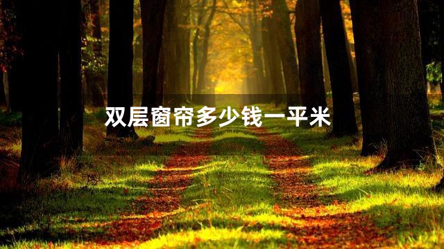 双层窗帘多少钱一平米