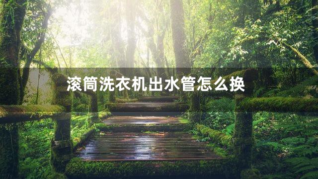 滚筒洗衣机出水管怎么换