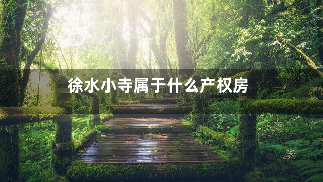 徐水小寺属于什么产权房