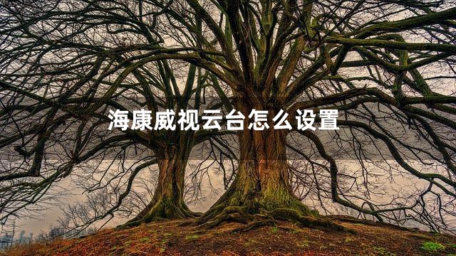 海康威视云台怎么设置