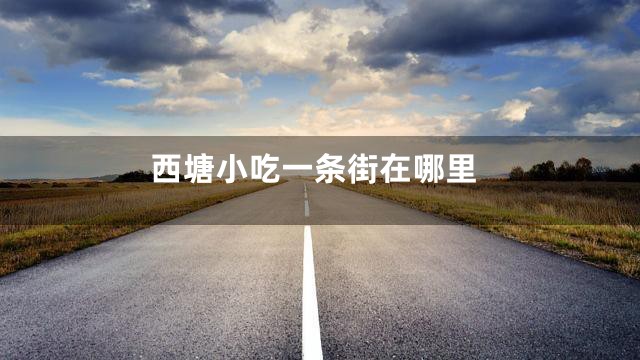 西塘小吃一条街在哪里