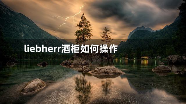 liebherr酒柜如何操作