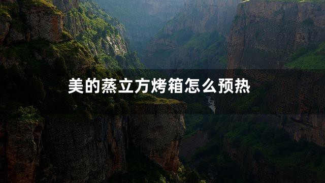 美的蒸立方烤箱怎么预热